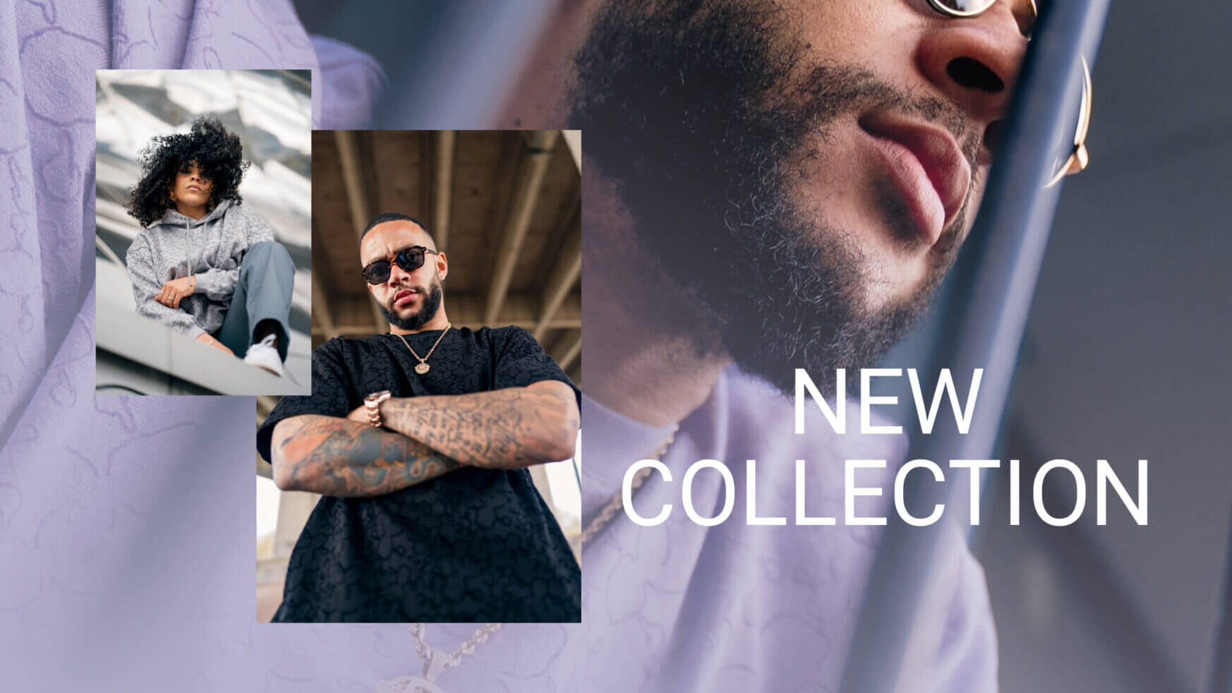 Stijlvolle, in het zwart geklede trendsetters presenteren de nieuwe collectie.