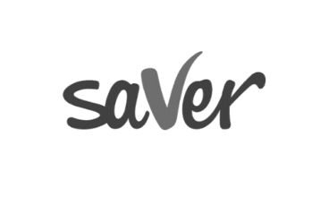 Tekstlogo met een gestileerd vinkje als de 'v' op een witte achtergrond.