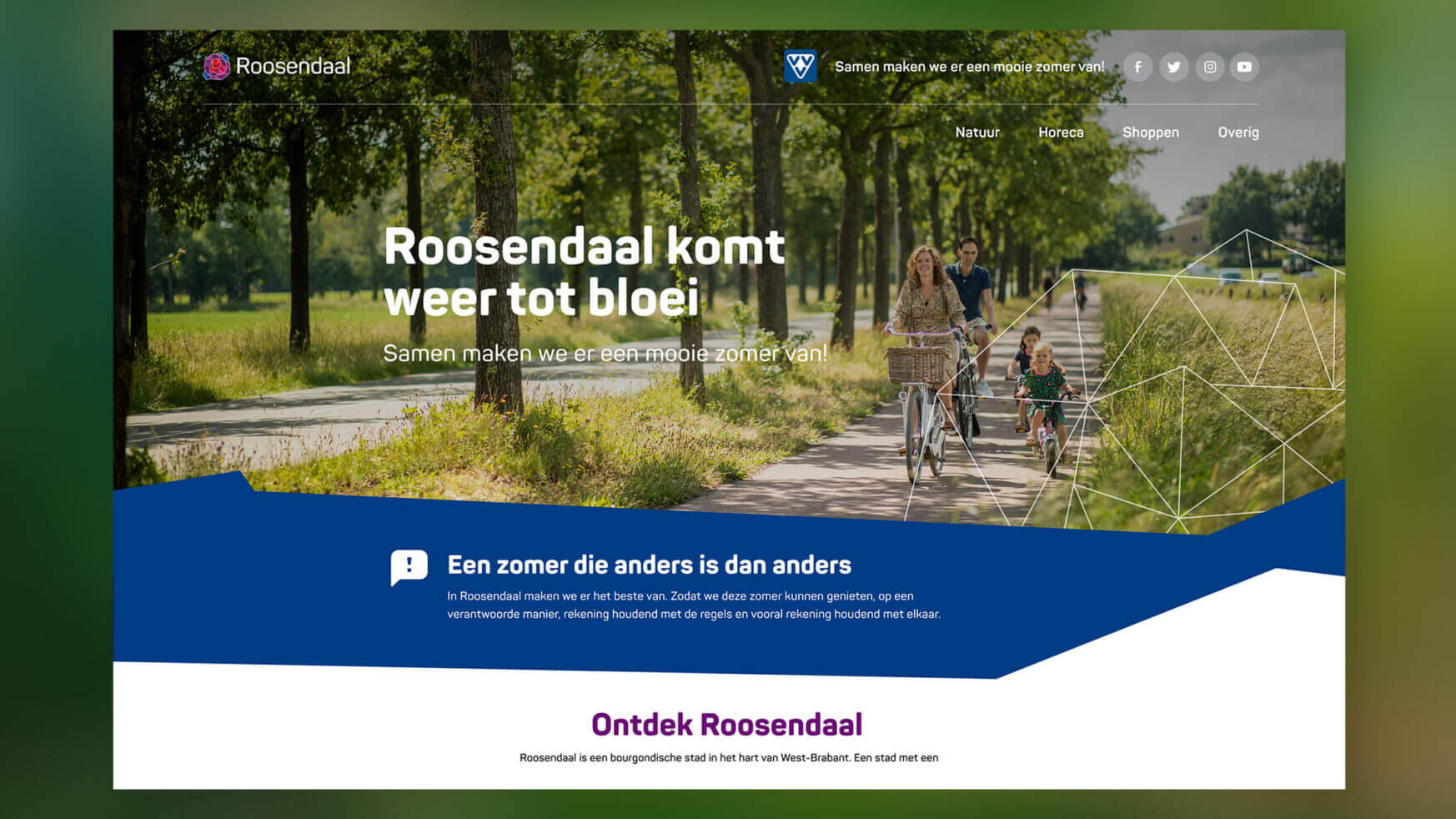 Locatie Roosendaal: Ontdek de met bomen omzoomde fietspaden. Ontdek meer – bekijk ons menu!.
