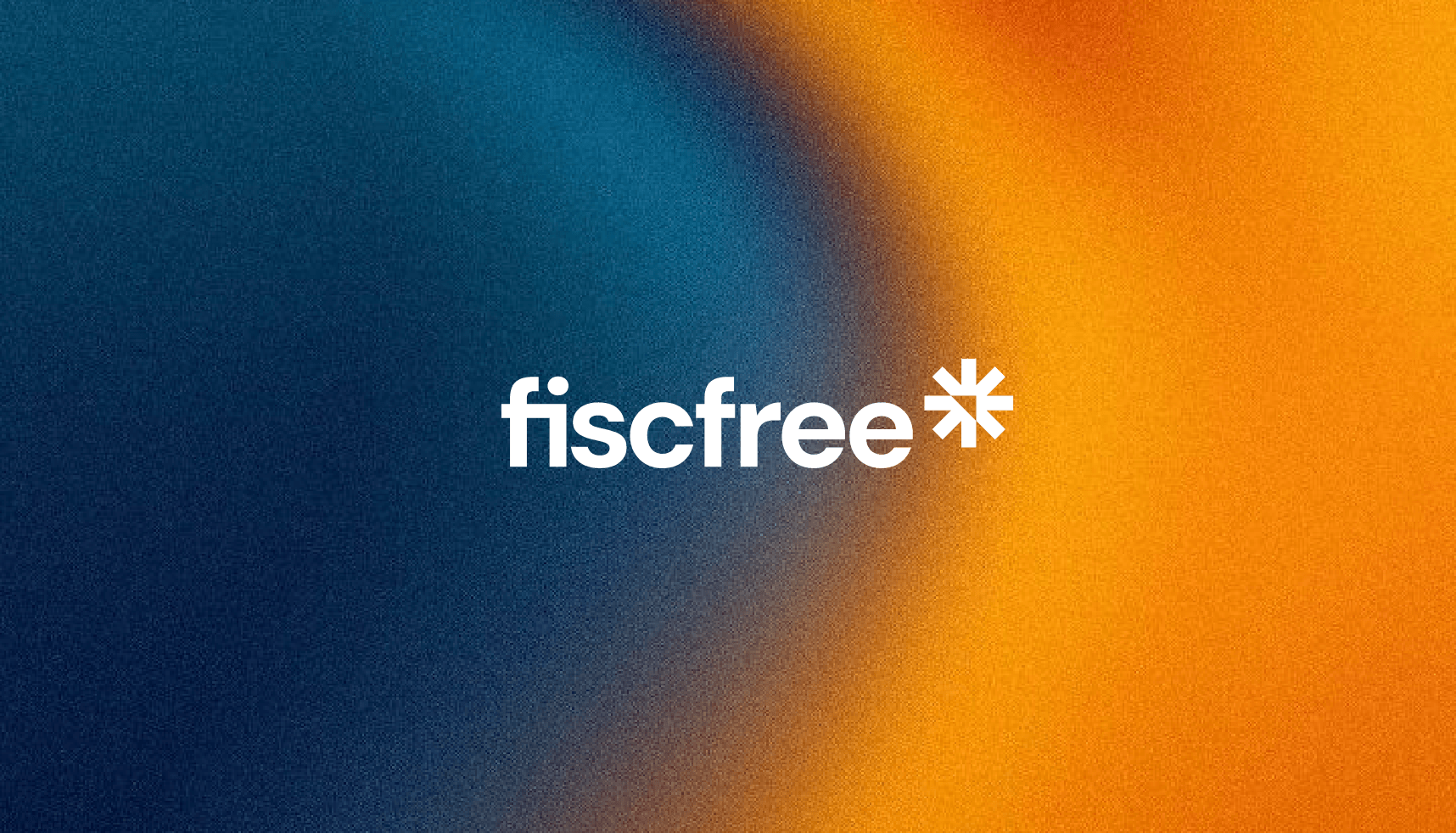 Fiscfree*" in wit op een blauw-oranje kleurverloop, in de frisse, moderne sfeer van Koppert Cress.