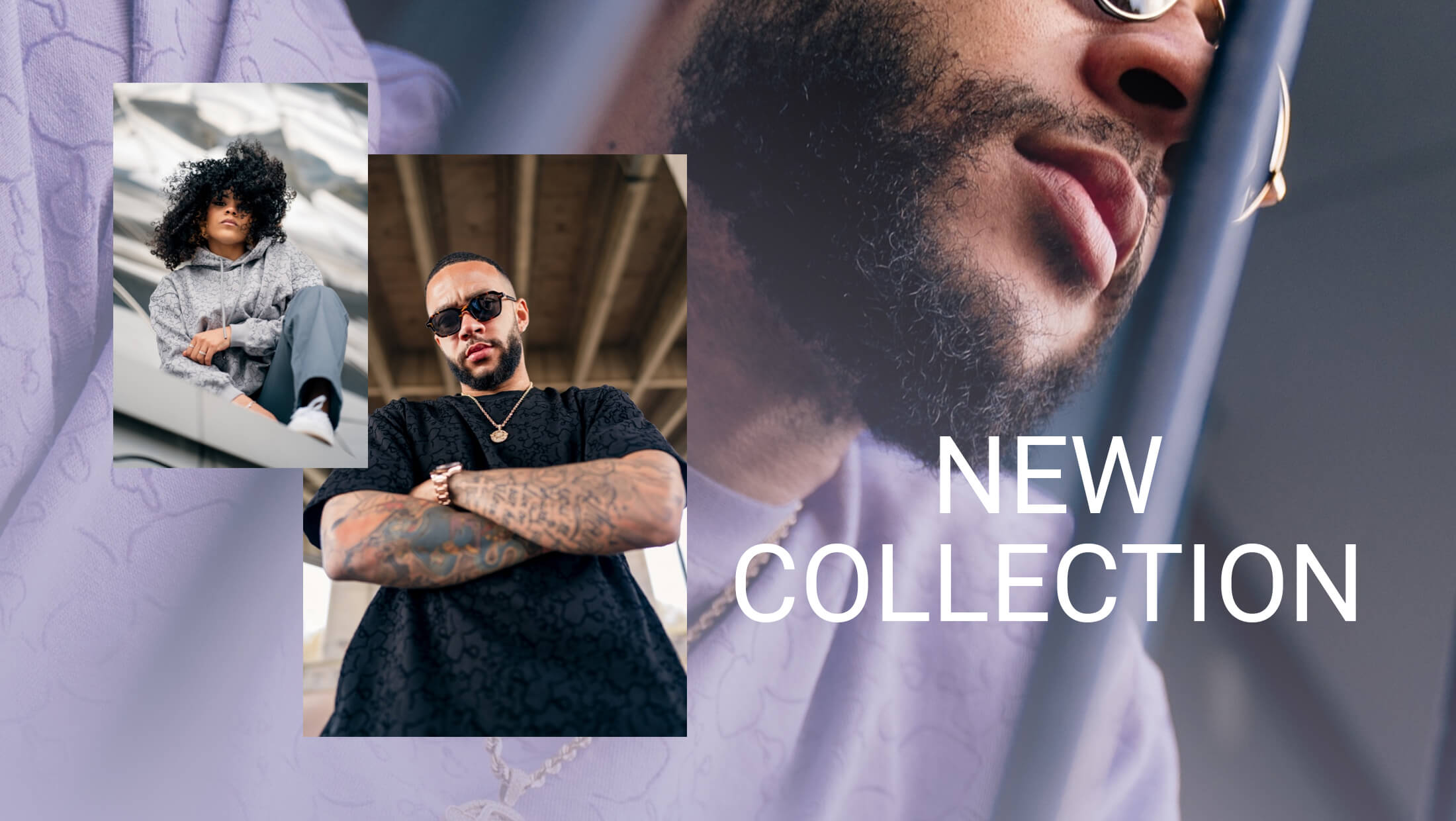 Stijlvolle, in het zwart geklede trendsetters presenteren de nieuwe collectie.