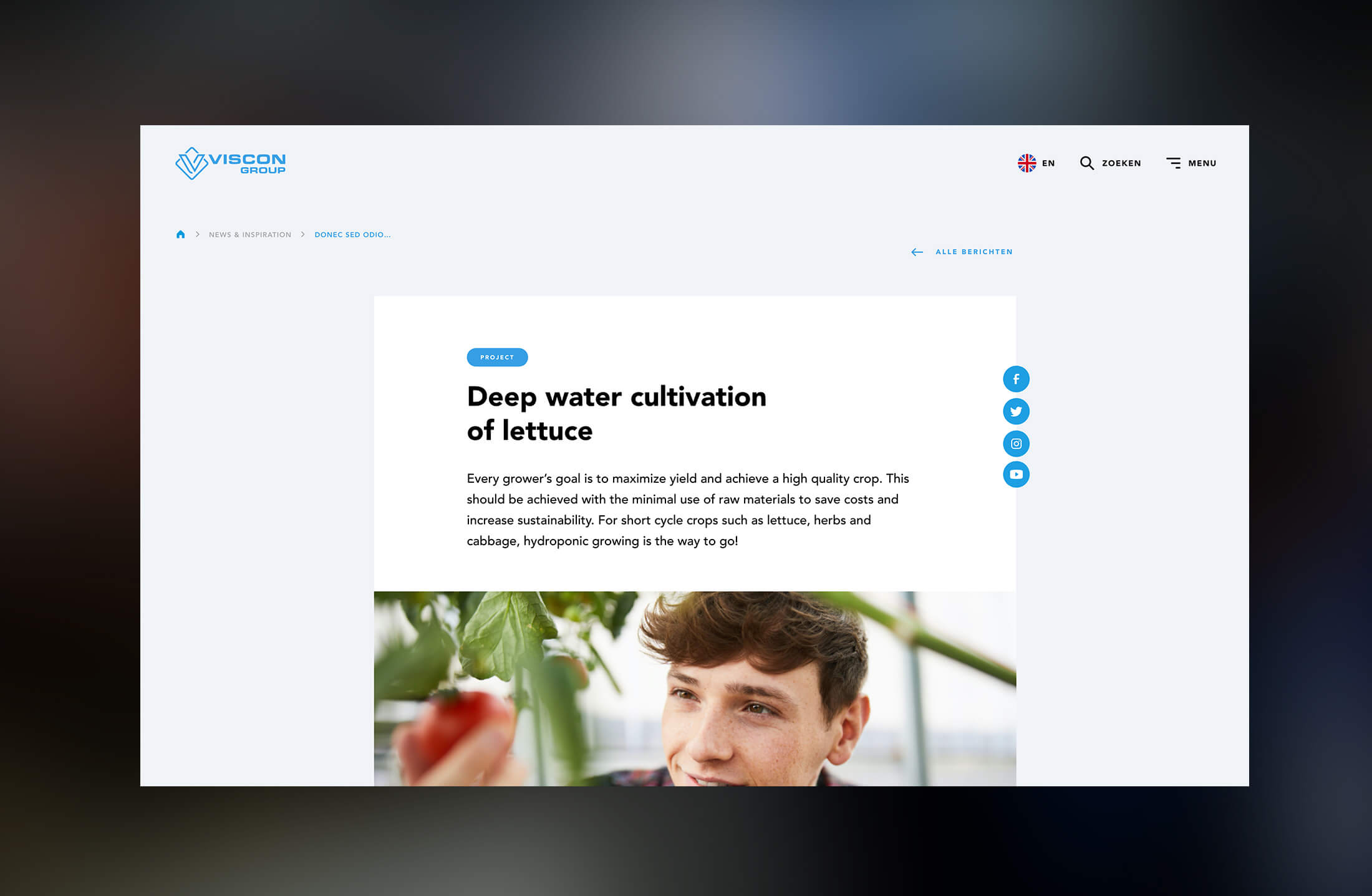 Duik in de diepwaterslateelt, met de hulp van een expert. Viscon Group: Pioniers in uitmuntende agrotechnologie.