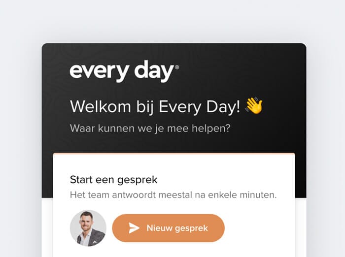 Welkom! Begin een chat door hieronder op "Start een gesprek" te klikken.