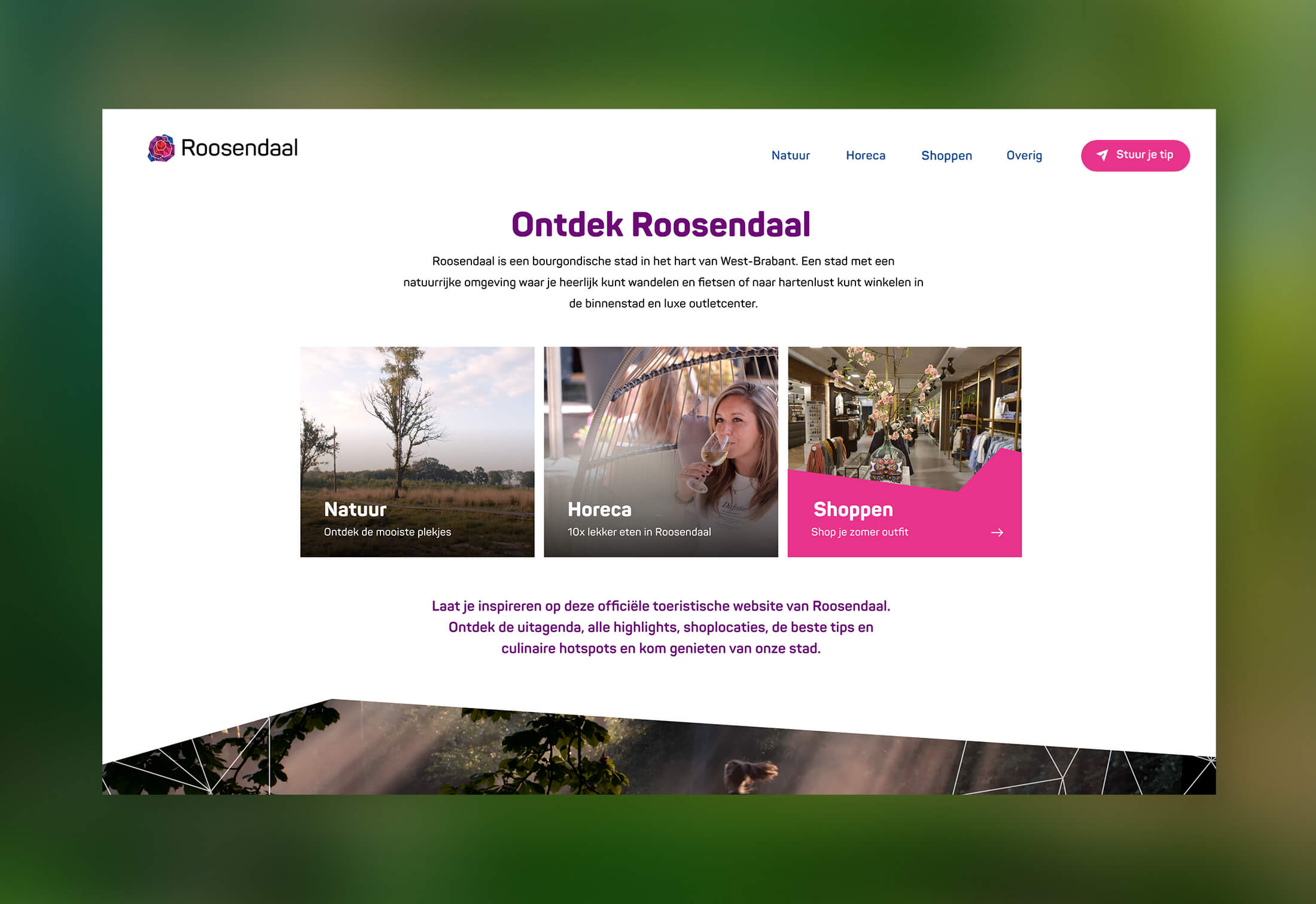 Ontdek Roosendaal: natuur, restaurants en winkels met schilderachtige uitzichten en faciliteiten.