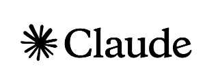 Een stervormig icoontje naast het woord "Claude" in het zwart.