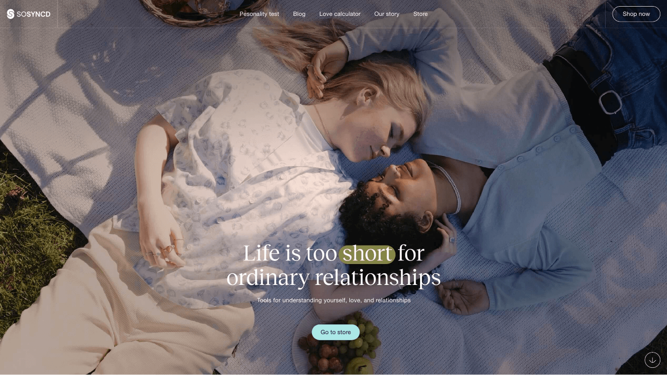 Twee mensen op een picknickkleed, tegenover elkaar: ze vieren de schoonheid van de alledaagse liefde.